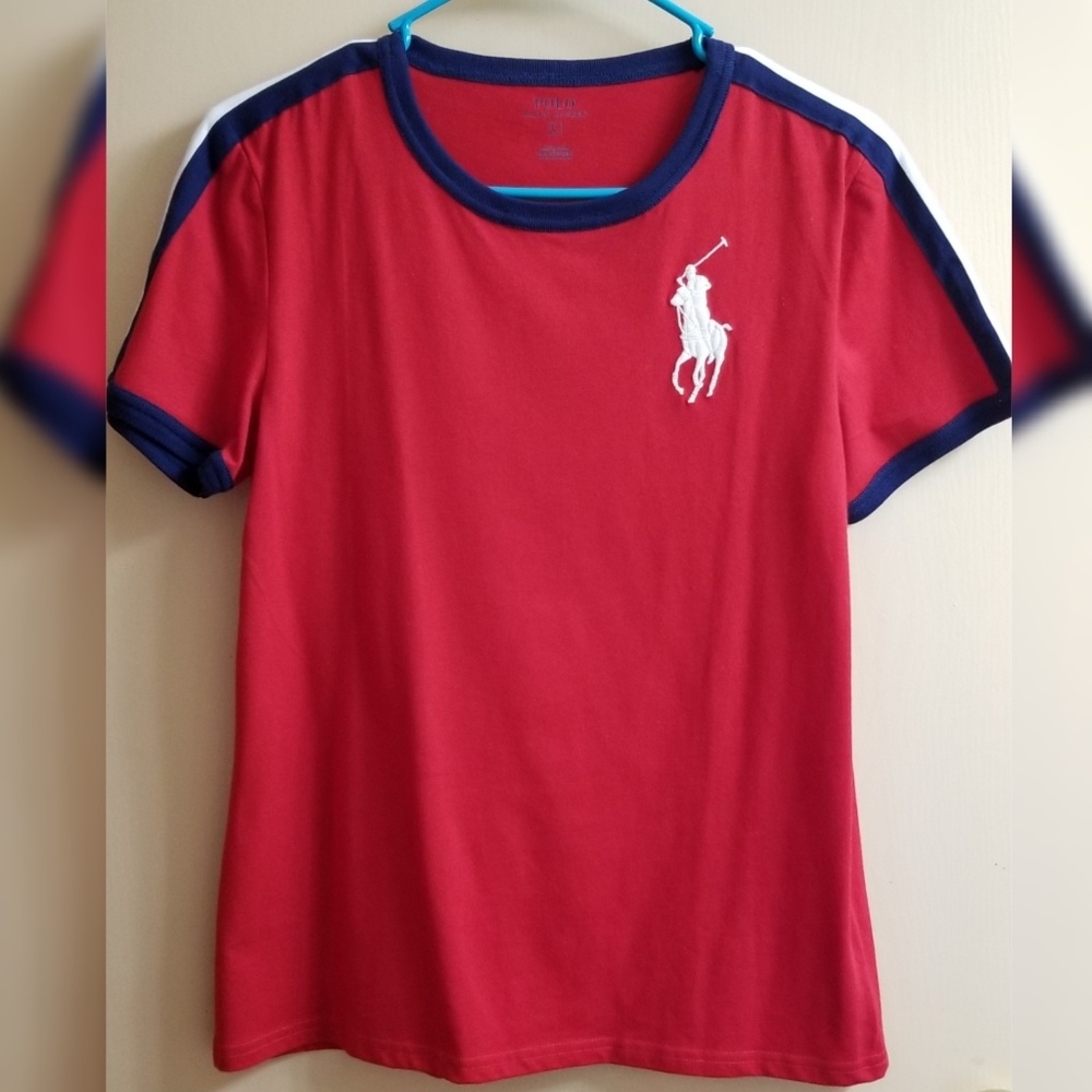 Boy's Ralph Lauren Polo T-Shirt Red Large